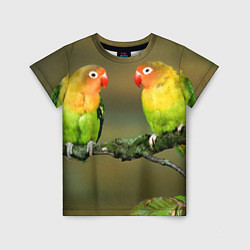 Детская футболка Два попугая