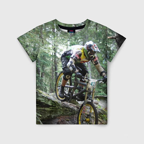 Детская футболка Велоспорт гонка / 3D-принт – фото 1