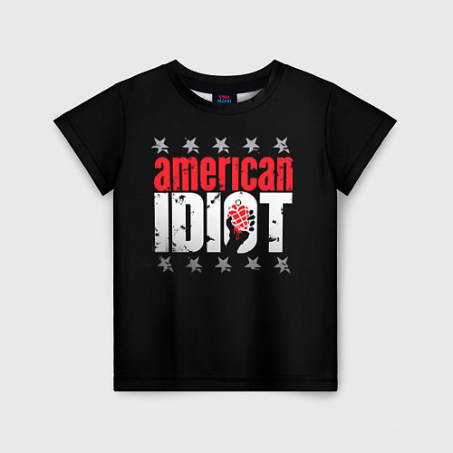 Детская футболка Green Day: American idiot / 3D-принт – фото 1