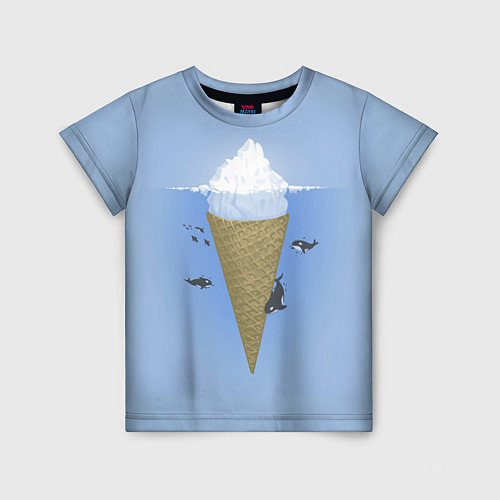Детская футболка Мороженое / 3D-принт – фото 1