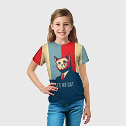 Футболка детская Yes we CAT, цвет: 3D-принт — фото 2