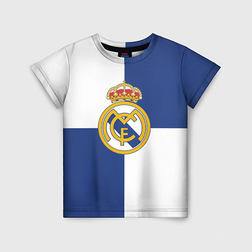 Детская футболка Real Madrid: Blue style / 3D-принт – фото 1