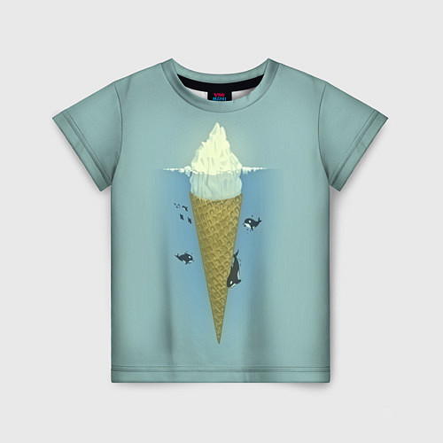 Детская футболка Мороженко / 3D-принт – фото 1