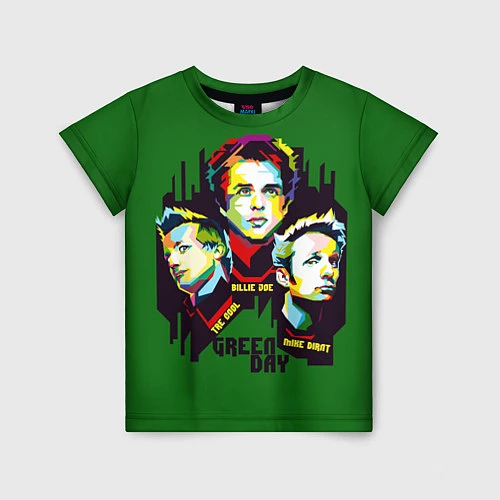 Детская футболка Green Day: Trio / 3D-принт – фото 1