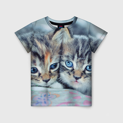 Детская футболка Котята / 3D-принт – фото 1