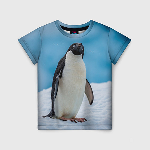 Детская футболка Пингвин на айсберге / 3D-принт – фото 1