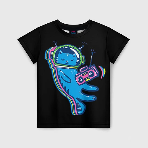 Детская футболка Космокот 1 / 3D-принт – фото 1