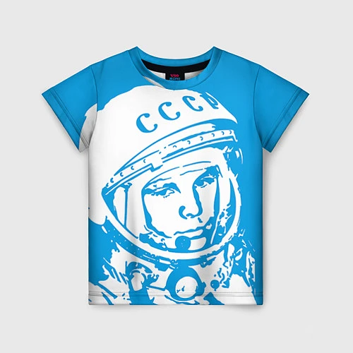 Детская футболка Гагарин: CCCP / 3D-принт – фото 1