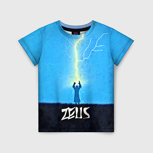 Детская футболка Zeus Rage / 3D-принт – фото 1