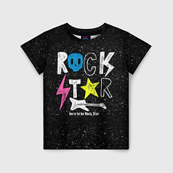 Футболка детская Rock Star, цвет: 3D-принт