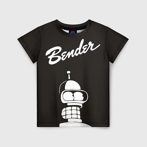 Детская футболка Bender Retro / 3D-принт – фото 1