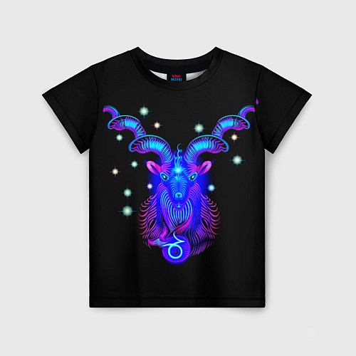 Детская футболка Космический Козерог / 3D-принт – фото 1
