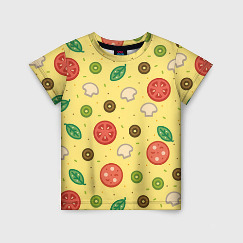 Детская футболка Pizza / 3D-принт – фото 1