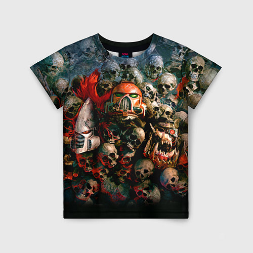 Детская футболка Warhammer 40k: Skulls / 3D-принт – фото 1