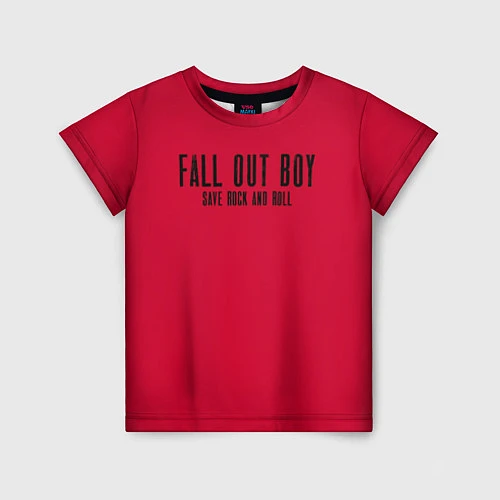 Детская футболка Fall out boy: Save Rock / 3D-принт – фото 1
