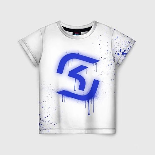 Детская футболка SK Gaming: White collection / 3D-принт – фото 1