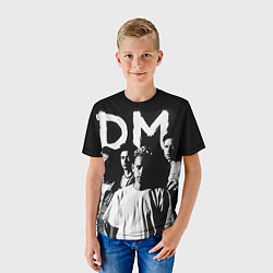 Футболка детская Depeche mode: black, цвет: 3D-принт — фото 2