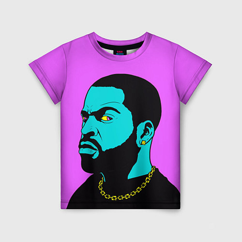 Детская футболка Ice Cube: Neon colour / 3D-принт – фото 1