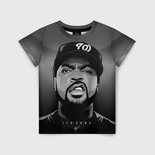 Детская футболка Ice Cube: Gangsta / 3D-принт – фото 1