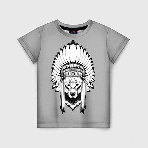 Детская футболка Indian wolf / 3D-принт – фото 1