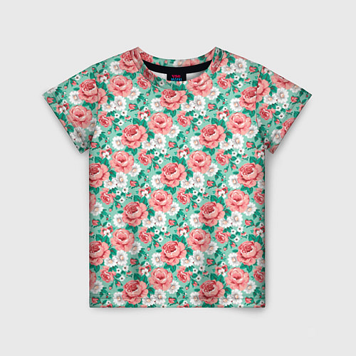 Детская футболка Розы / 3D-принт – фото 1