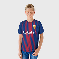 Футболка детская FCB Barcelona: Rakuten, цвет: 3D-принт — фото 2