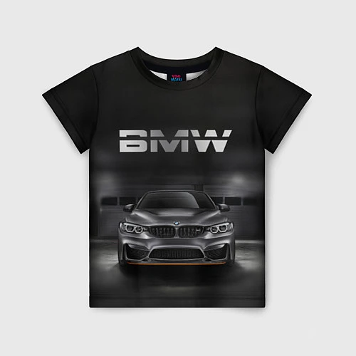 Детская футболка BMW серебро / 3D-принт – фото 1