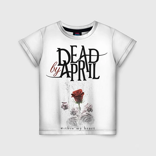 Детская футболка Dead by April: Within my heart / 3D-принт – фото 1