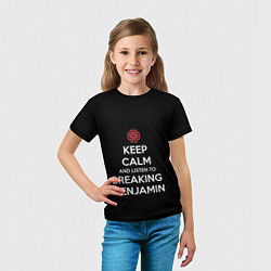 Футболка детская Keep Calm & Breaking Benjamin, цвет: 3D-принт — фото 2
