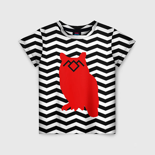 Детская футболка Twin Peaks Owl / 3D-принт – фото 1