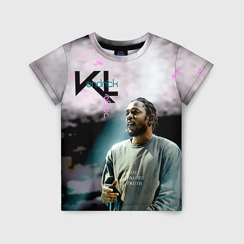 Детская футболка KL: Kendrick Lamar / 3D-принт – фото 1