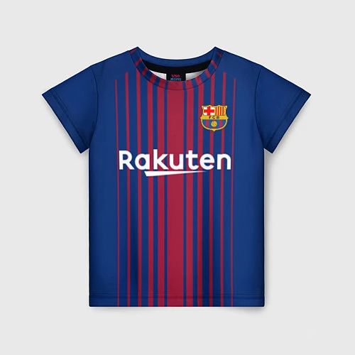 Детская футболка FCB: Лионель Месси / 3D-принт – фото 1