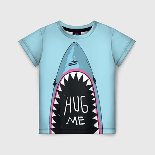 Детская футболка Shark: Hug me / 3D-принт – фото 1