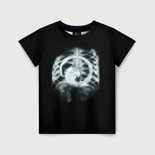 Детская футболка Чужой в желудке / 3D-принт – фото 1