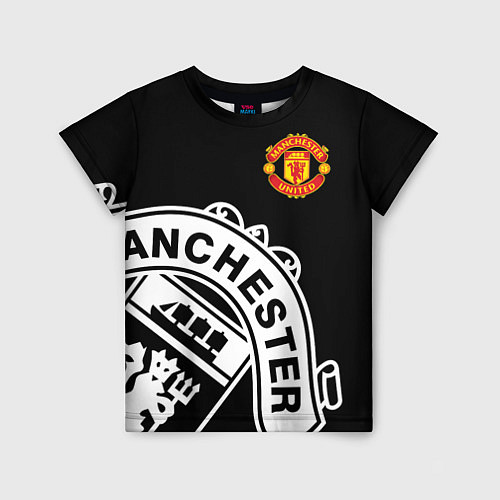 Детская футболка Man United: Black Collection / 3D-принт – фото 1