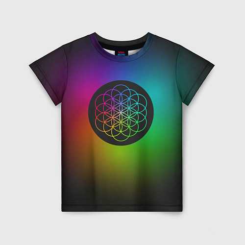 Детская футболка Coldplay Colour / 3D-принт – фото 1