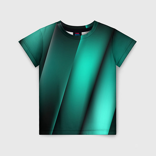 Детская футболка Emerald lines / 3D-принт – фото 1