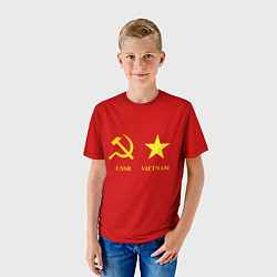 Футболка детская СССР и Вьетнам, цвет: 3D-принт — фото 2