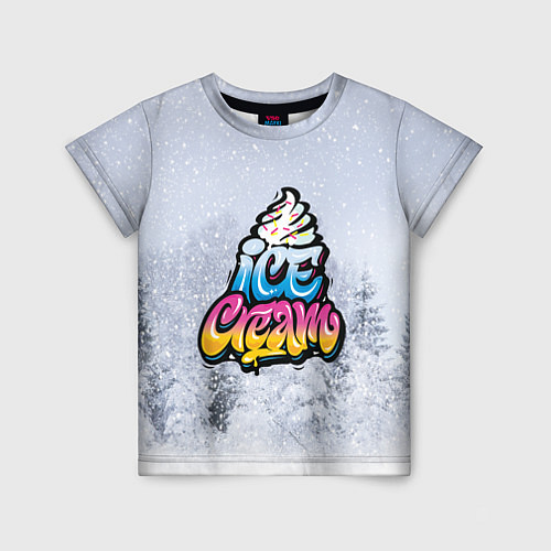 Детская футболка Ice Cream / 3D-принт – фото 1