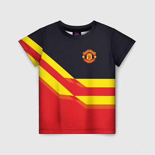 Детская футболка Man United FC: Red style / 3D-принт – фото 1