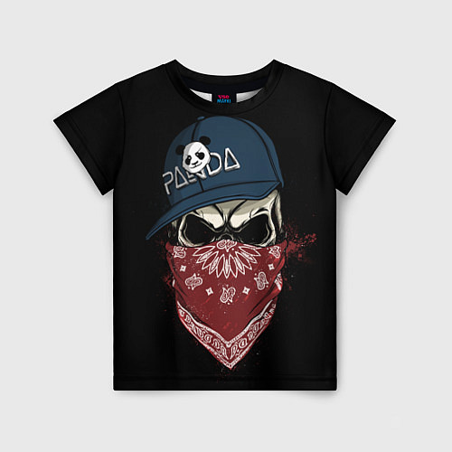 Детская футболка Bandit Skull / 3D-принт – фото 1