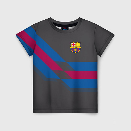 Детская футболка Barcelona FC: Dark style / 3D-принт – фото 1