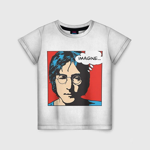 Детская футболка John Lennon: Imagine / 3D-принт – фото 1