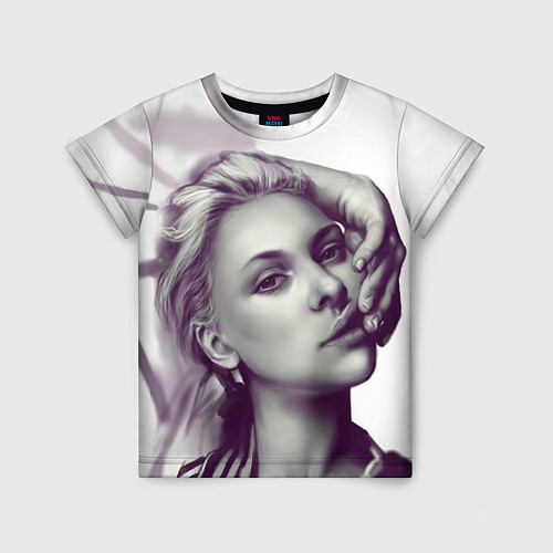 Детская футболка Scarlett Johansson / 3D-принт – фото 1
