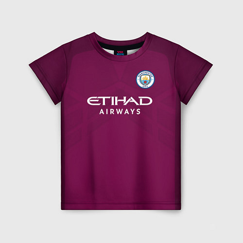 Детская футболка Man City FC: Away 17/18 / 3D-принт – фото 1