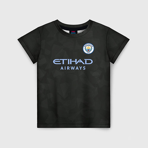 Детская футболка Man City FC: Black 17/18 / 3D-принт – фото 1