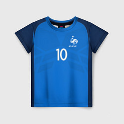 Футболка детская Сборная Франции: Бензема ЧМ-2018, цвет: 3D-принт