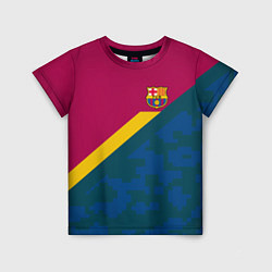 Футболка детская Barcelona FC: Sport Camo 2018, цвет: 3D-принт