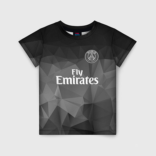 Детская футболка PSG FC: Polygons 2018 / 3D-принт – фото 1