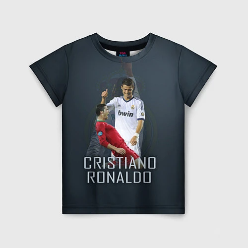 Детская футболка Christiano Ronaldo / 3D-принт – фото 1